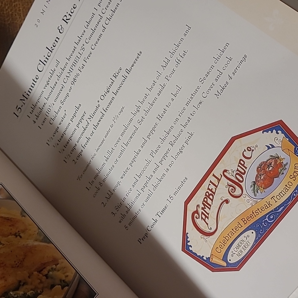 2001 Campbell's Classic Recipes Book Harcover - Picture 4 of 6